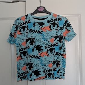 Sonic The Hedgehog Boys T-Shirt Size 6-7 Years